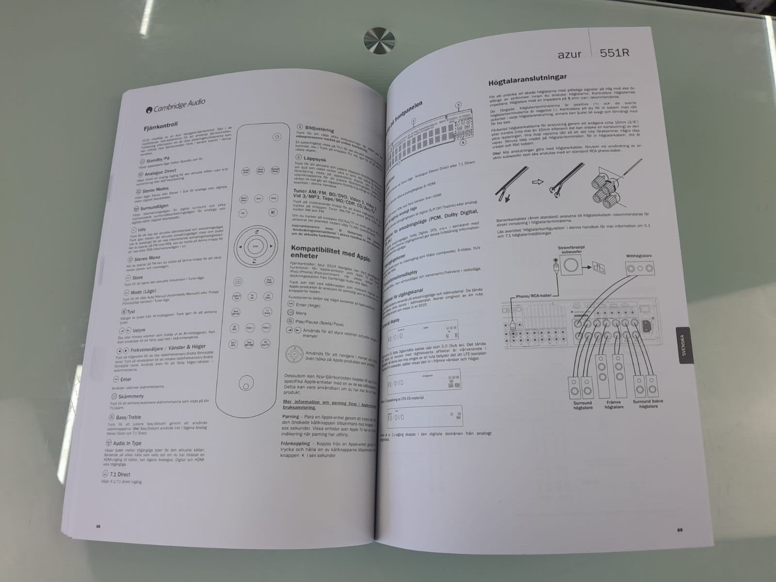 CAMBRIDGE AUDIO AZUR 551R MANUAL