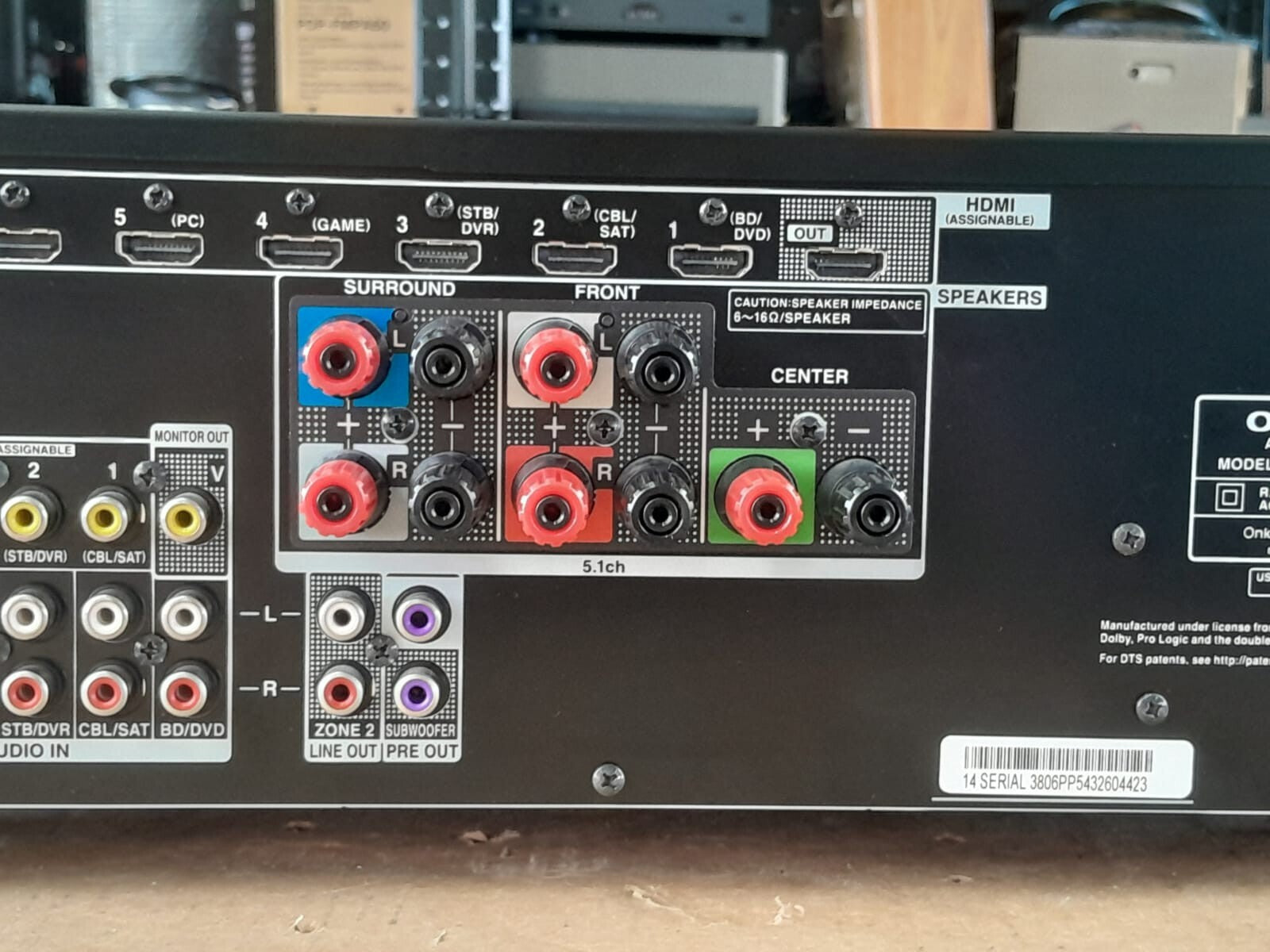 Onkyo TX-NR535 AV Receiver