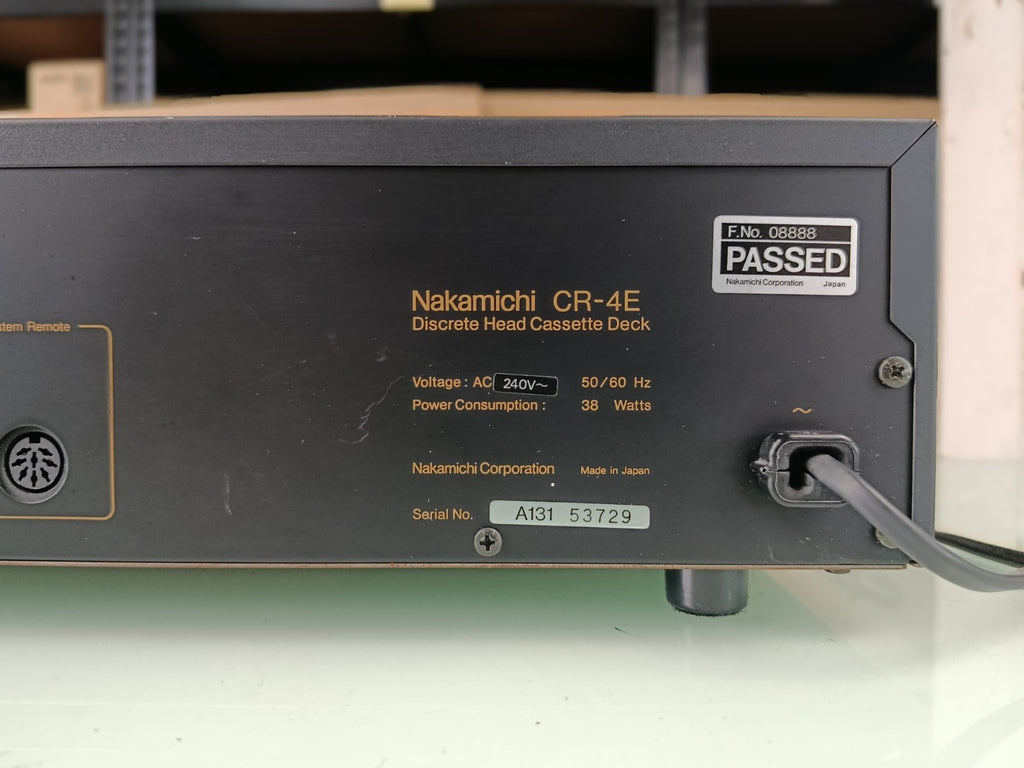 NAKAMICHI CR 4E DISCRETE HEAD CASSETTE DECK