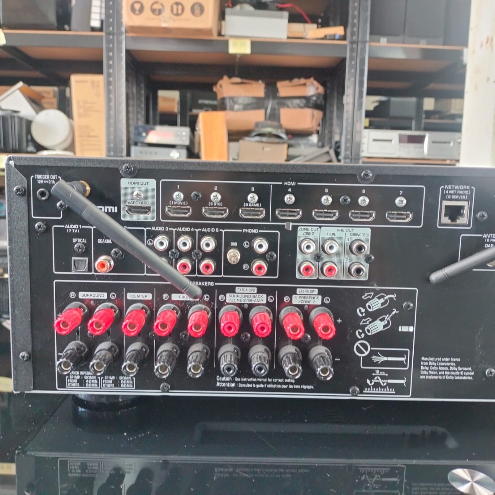Yamaha RX-V6A AV Receiver With Remote