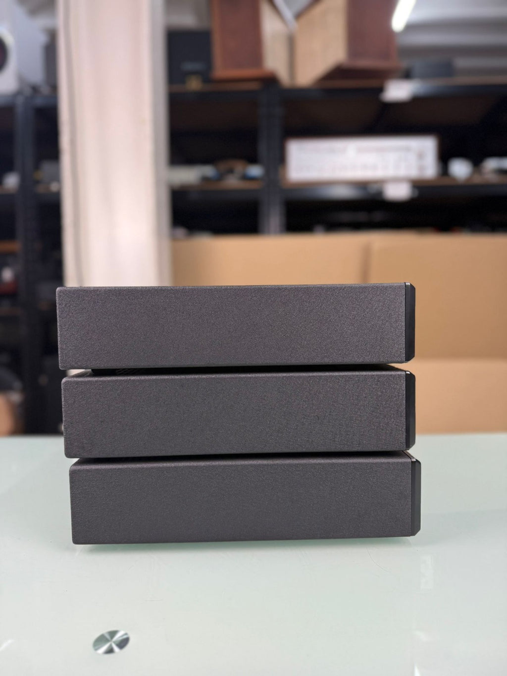 LINN LK100 POWER AMPLIFIERS x3 KABER ACTIV CARDS MID BASS TREBLE