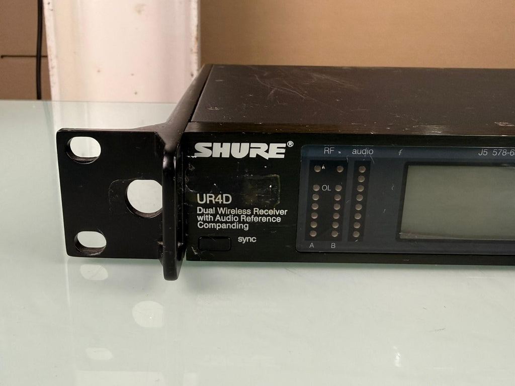 Shure UR4D J5E Dual Channel Wireless Receiver 578-638 MHz #002