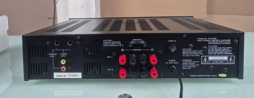 PARASOUND HCA 800 II HIGH CURRENT DISCRETE AMPLIFIER