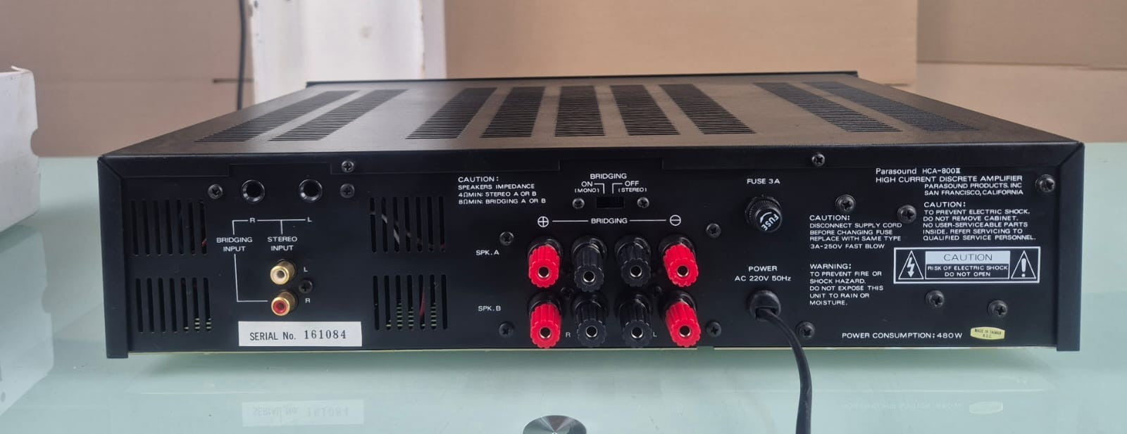PARASOUND HCA 800 II HIGH CURRENT DISCRETE AMPLIFIER