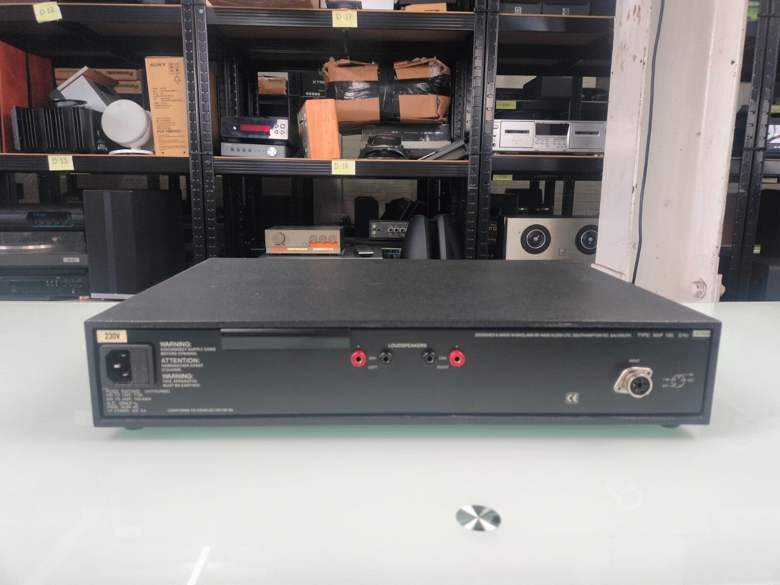 NAIM AUDIO NAP 180 POWER AMPLIFIER OLIVE AMP