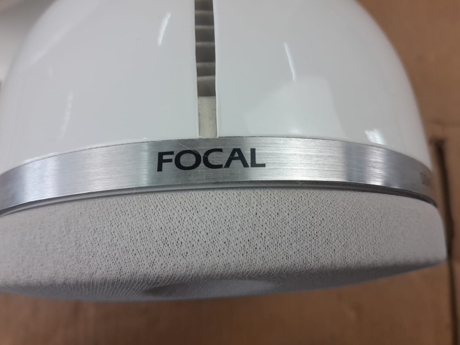 Focal Dome Compact Speakers with wall brackets/ table stands.
