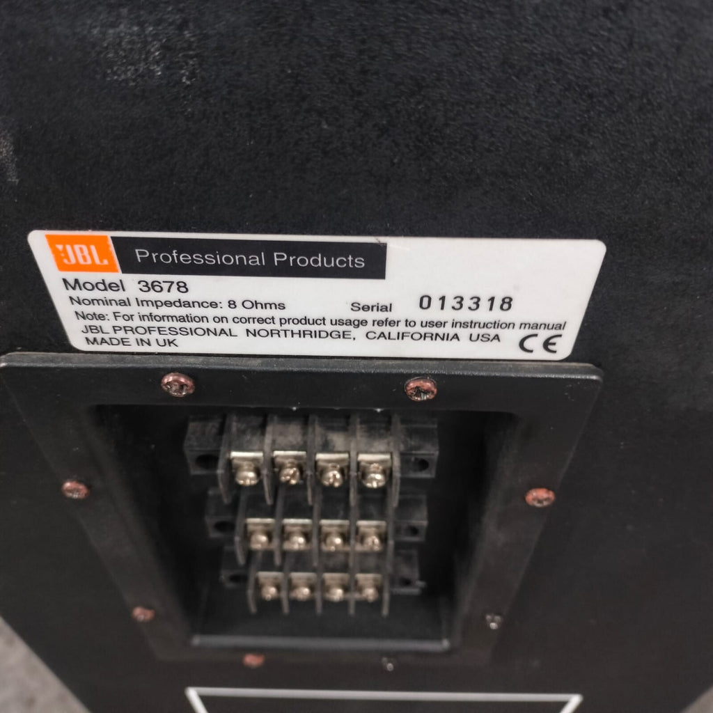 JBL 3678 Single Woofer Bass Box #005
