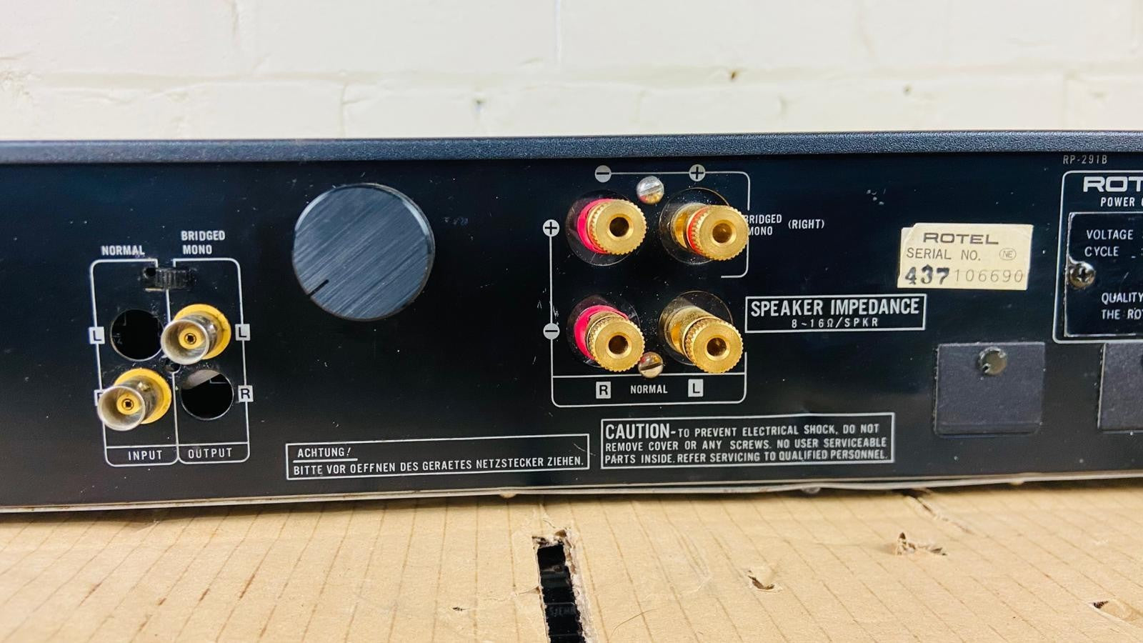 ROTEL RB 870 STEREO POWER AMPLIFIER