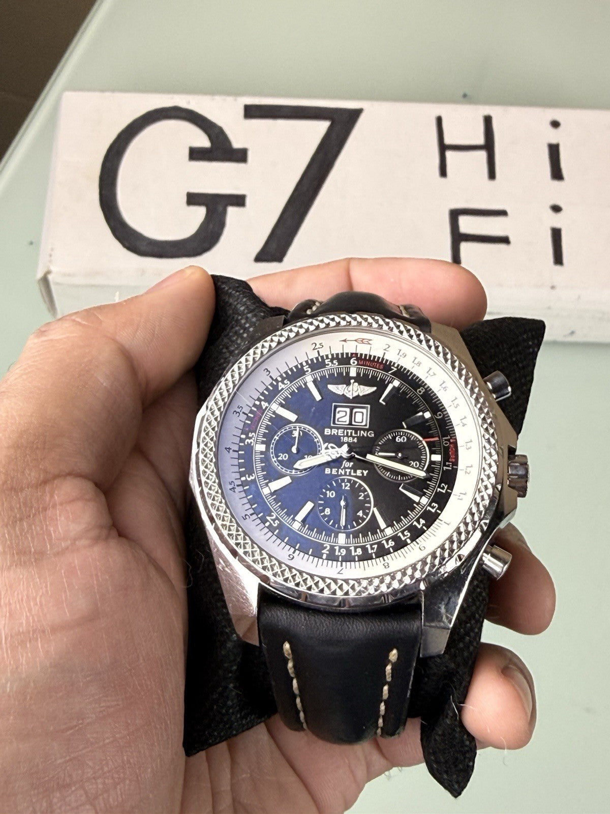 Breitling for Bentley 6.75 Watch - A44362 chronograph automatic mens leather