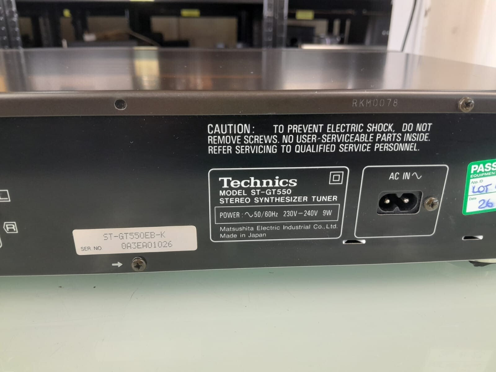 TECHNICS ST GT550 STEREO SYNTHESIZER TUNER