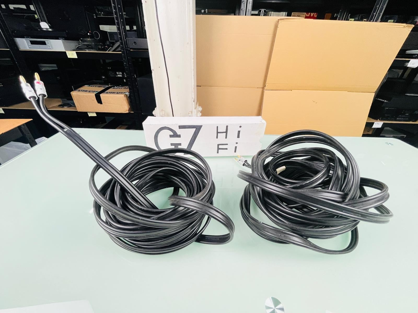 EXPOSURE ELECTRONICS SPEAKER CABLES WITH NAKAMICHI CONNECTORS #002