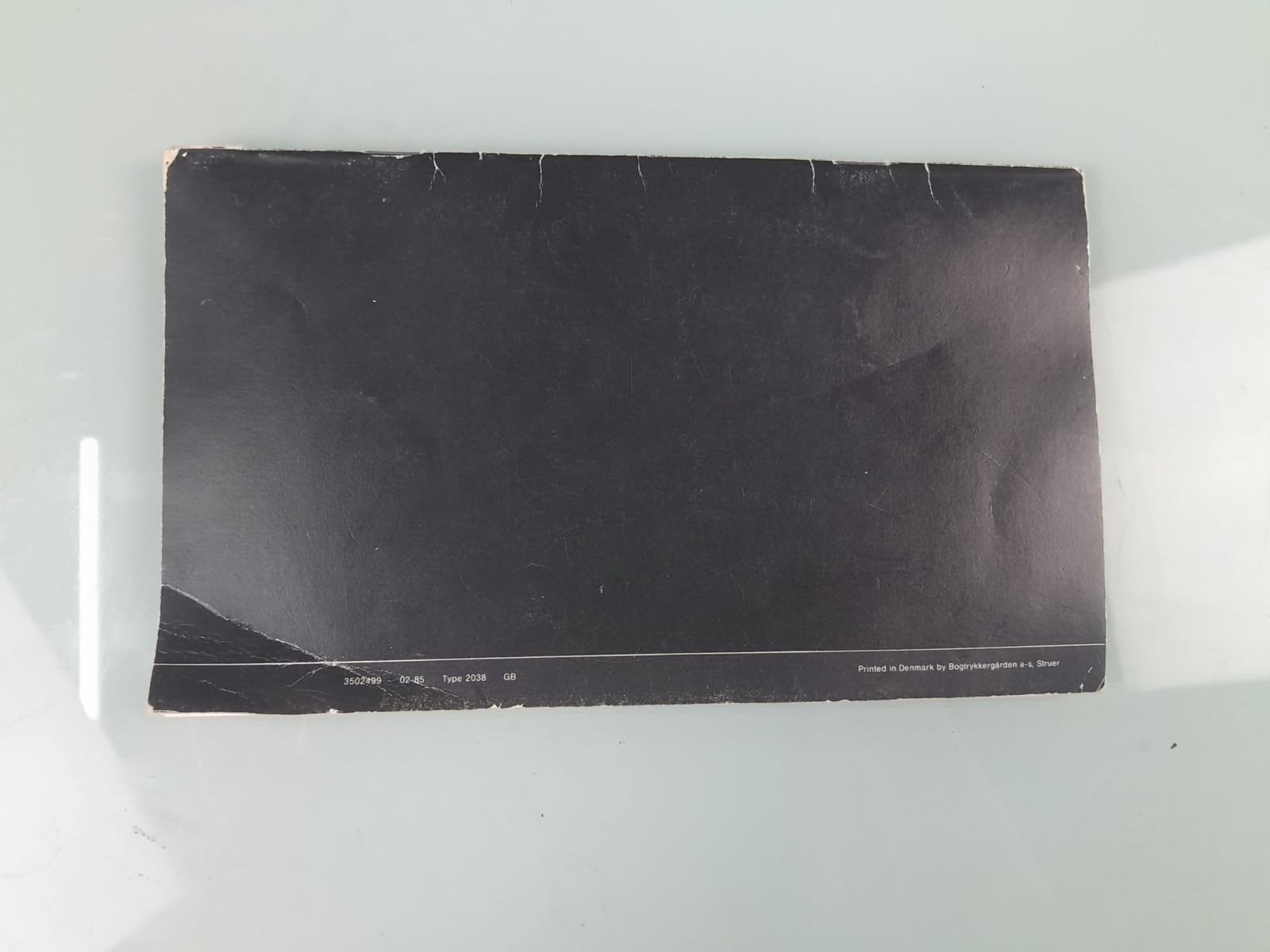 BANG & OLUFSEN BEOSYSTEM 5000 MASTER CONTROL PANEL MANUAL