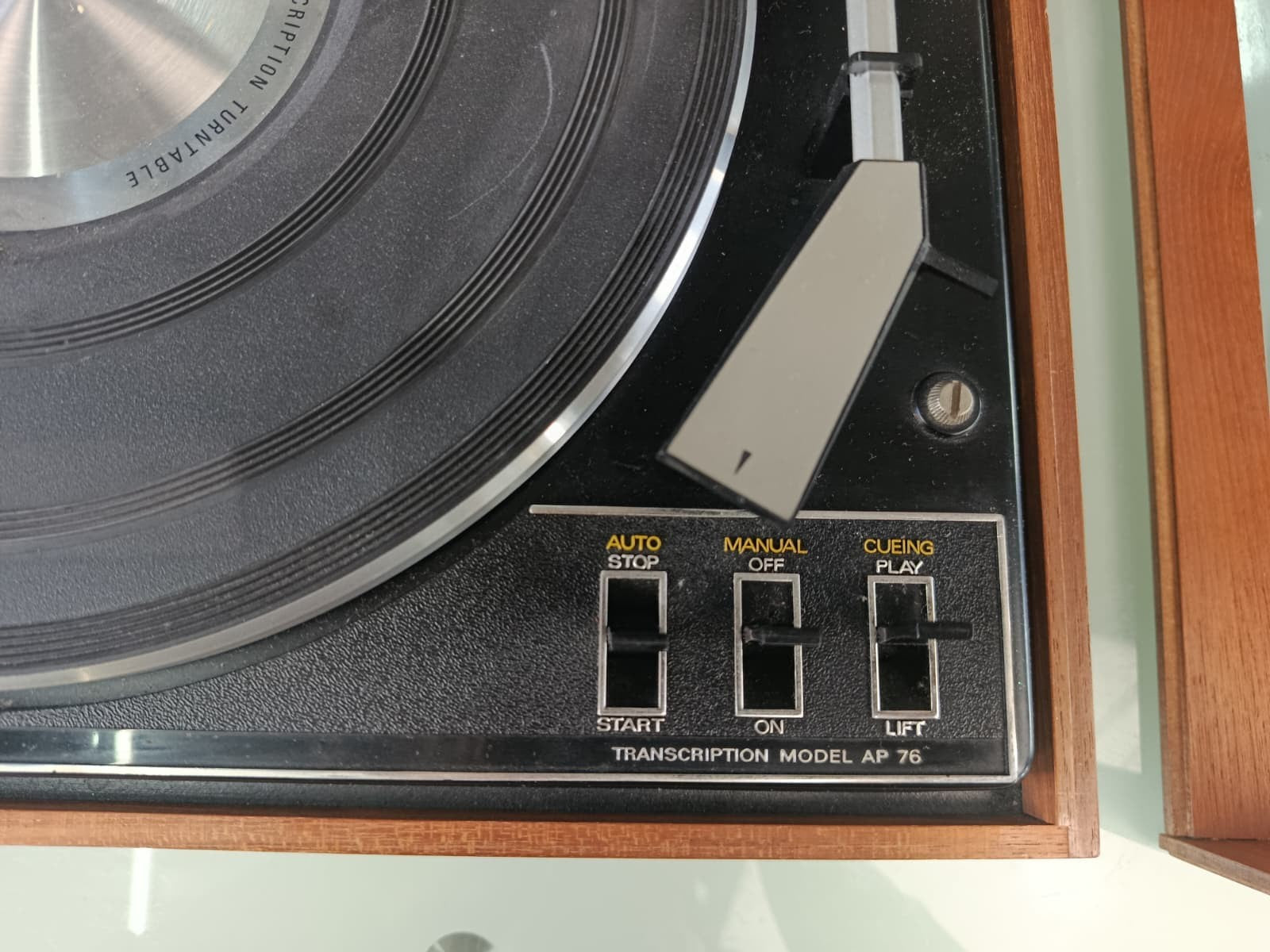 GARRARD AP 76 IN BUSH AREANA PLINTH TURNTABLE