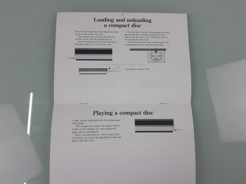 BANG & OLUFSEN B&O BEOGRAM CD 5500 OWNER'S MANUAL