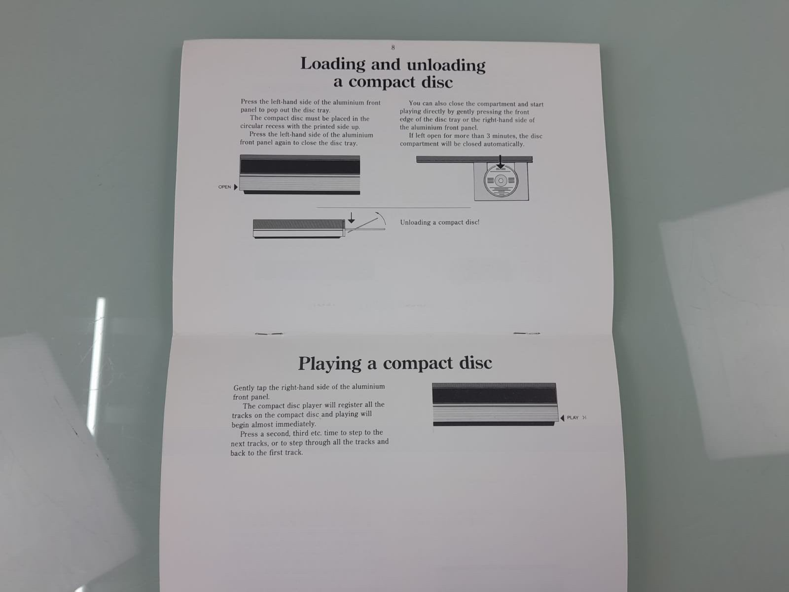 BANG & OLUFSEN B&O BEOGRAM CD 5500 OWNER'S MANUAL
