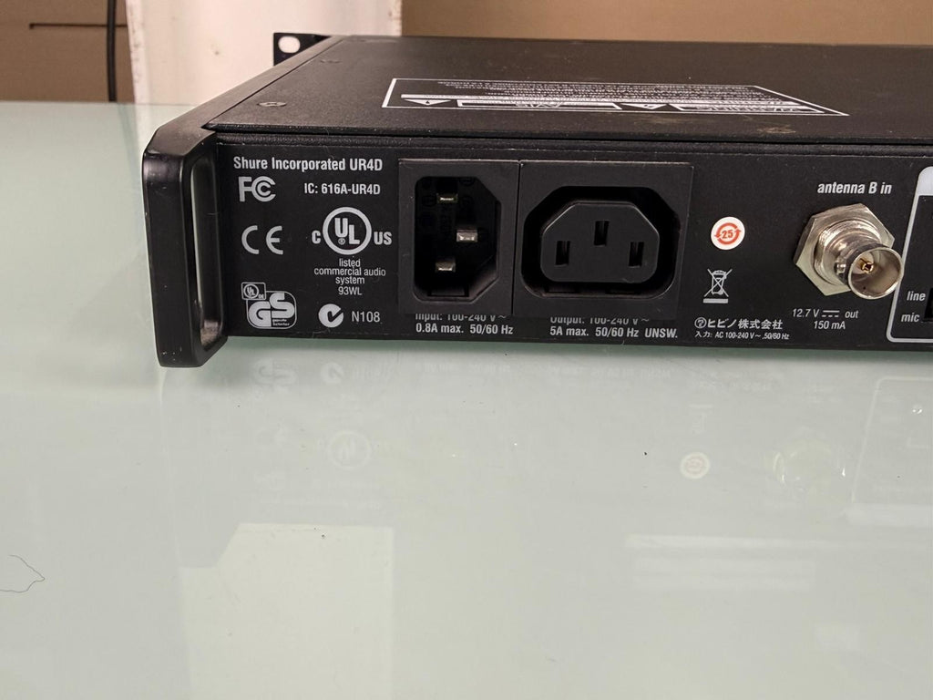 Shure UR4D J5E Dual Channel Wireless Receiver 578-638 MHz  #1