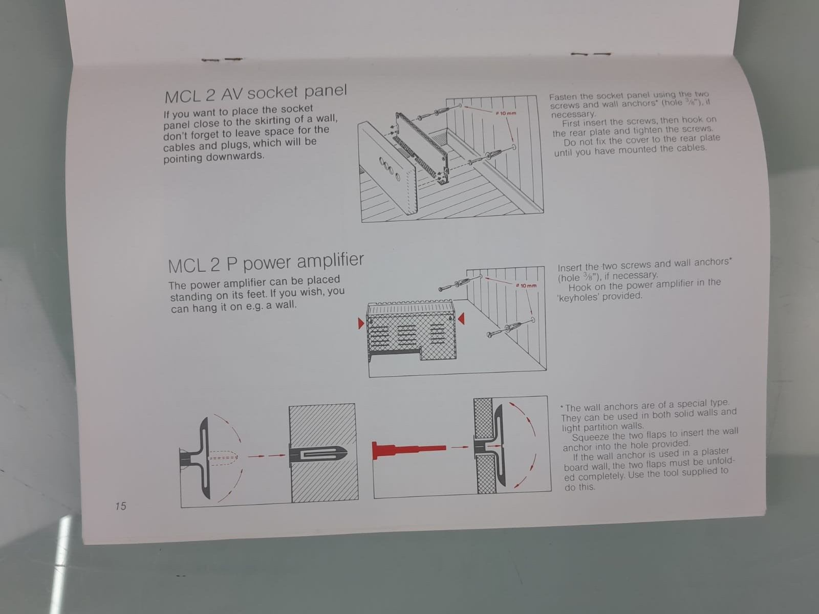 BANG & OLUFSEN B&O MASTER CONTROL LINK 2 INSTALLATION GUIDE MANUAL