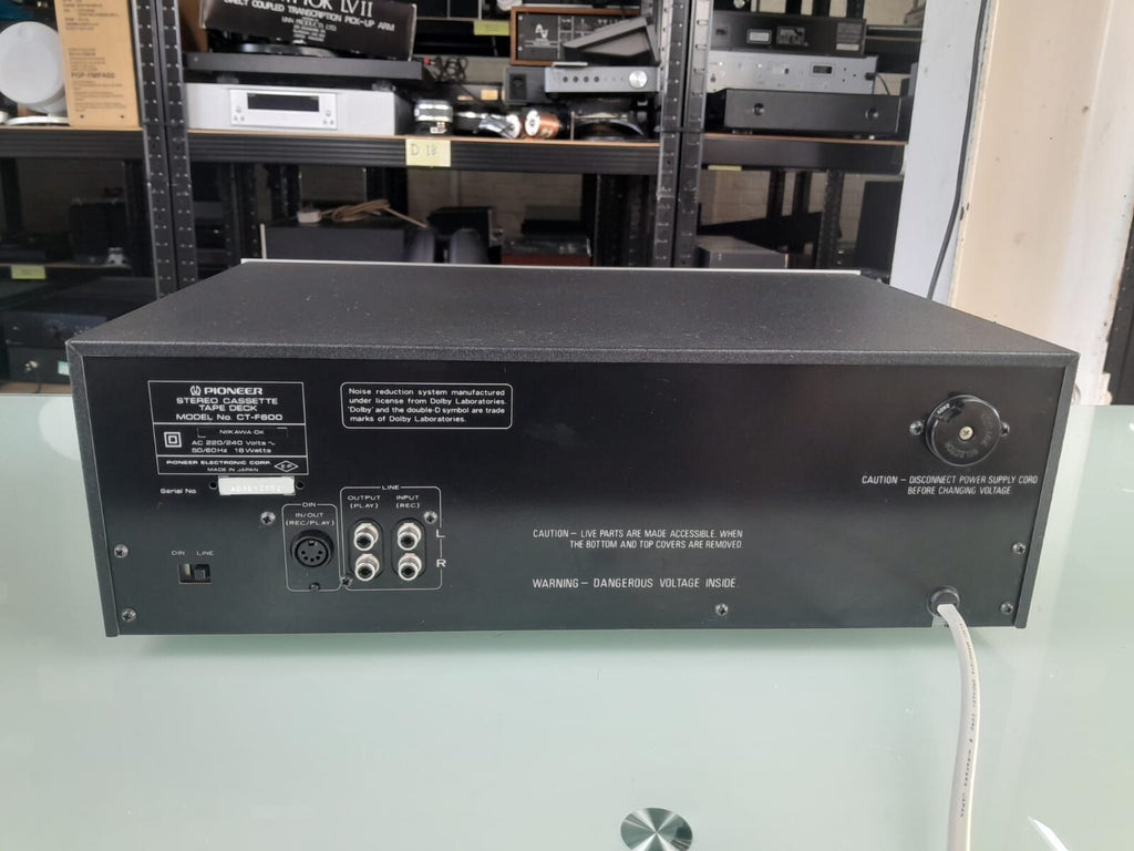 SERVICED PIONEER CT F600 STEREO CASSETTE TAPE DECK #002
