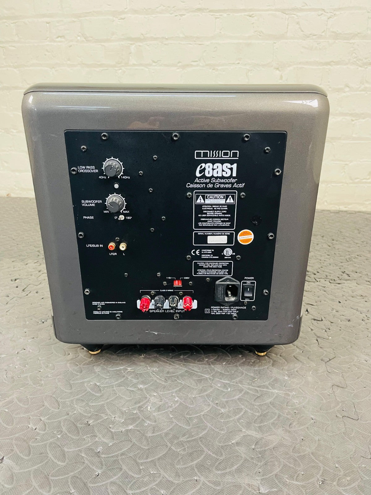 MISSION E8AS1 ACTIVE SUBWOOFER