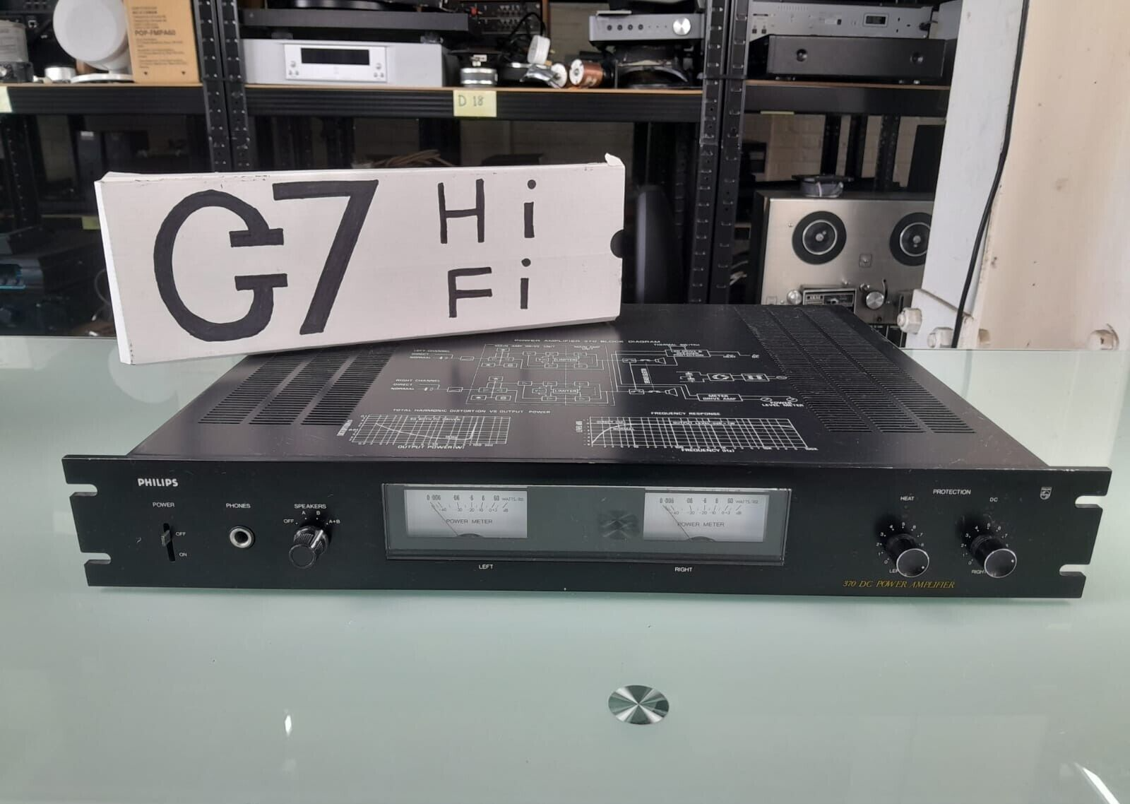 PHILIPS 370 DC POWER AMPLIFIER 22AH370 BLACK TULIP