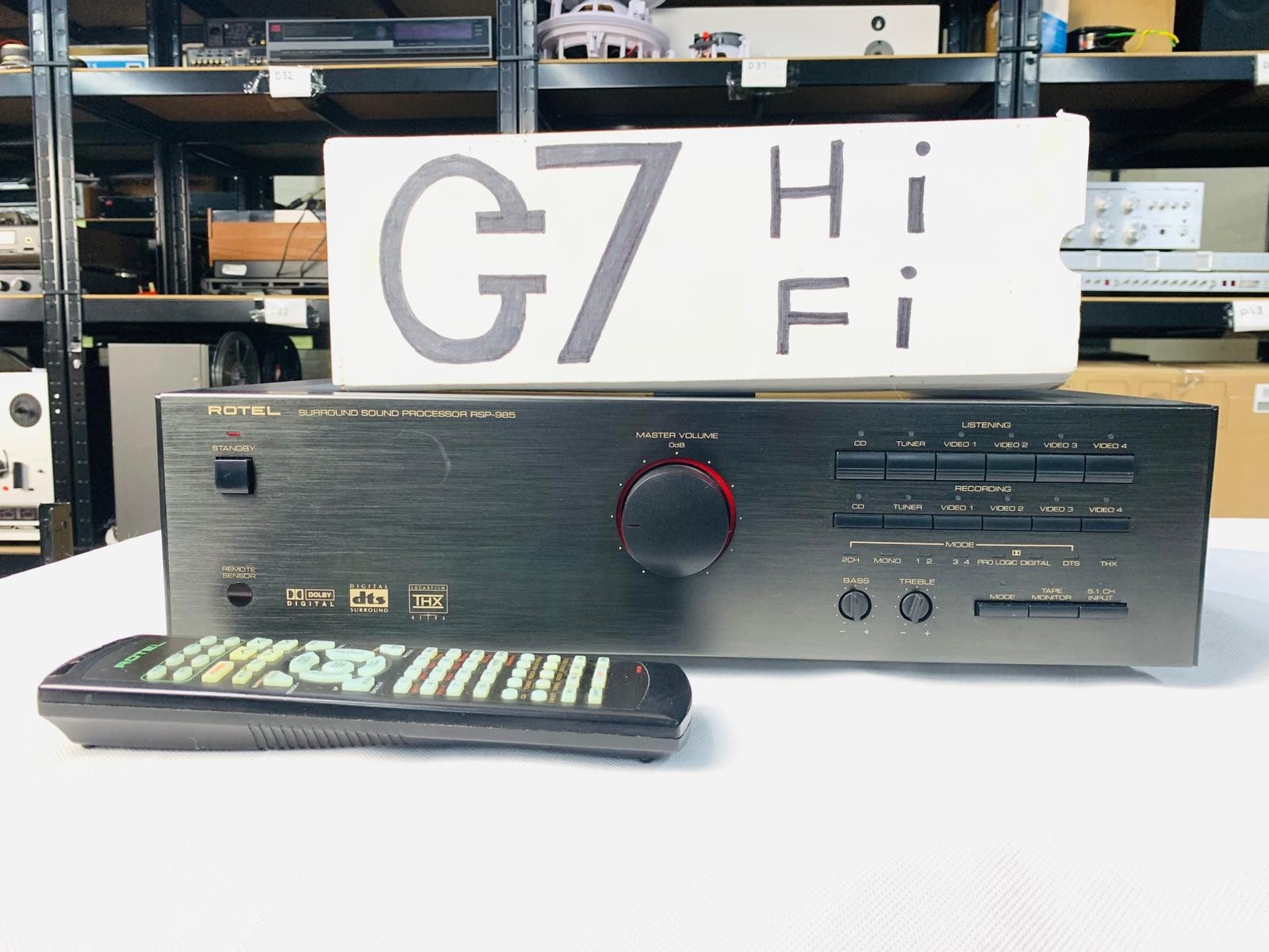 ROTEL RSP 985 SURROUND SOUND PROCESSOR WITH REMOTE
