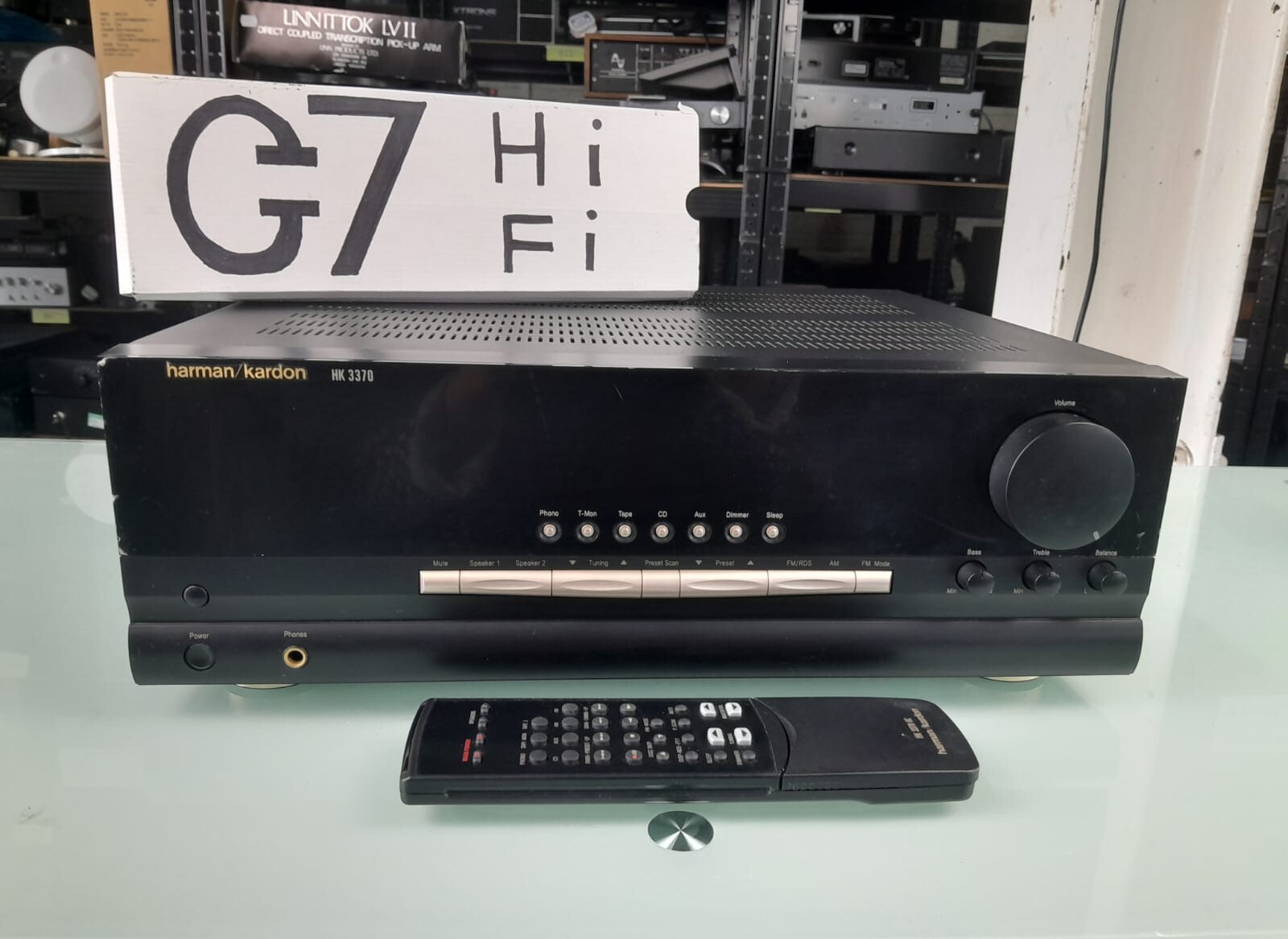 HARMAN KARDON HK 3370 STEREO RECEIVER WITH REMOTE