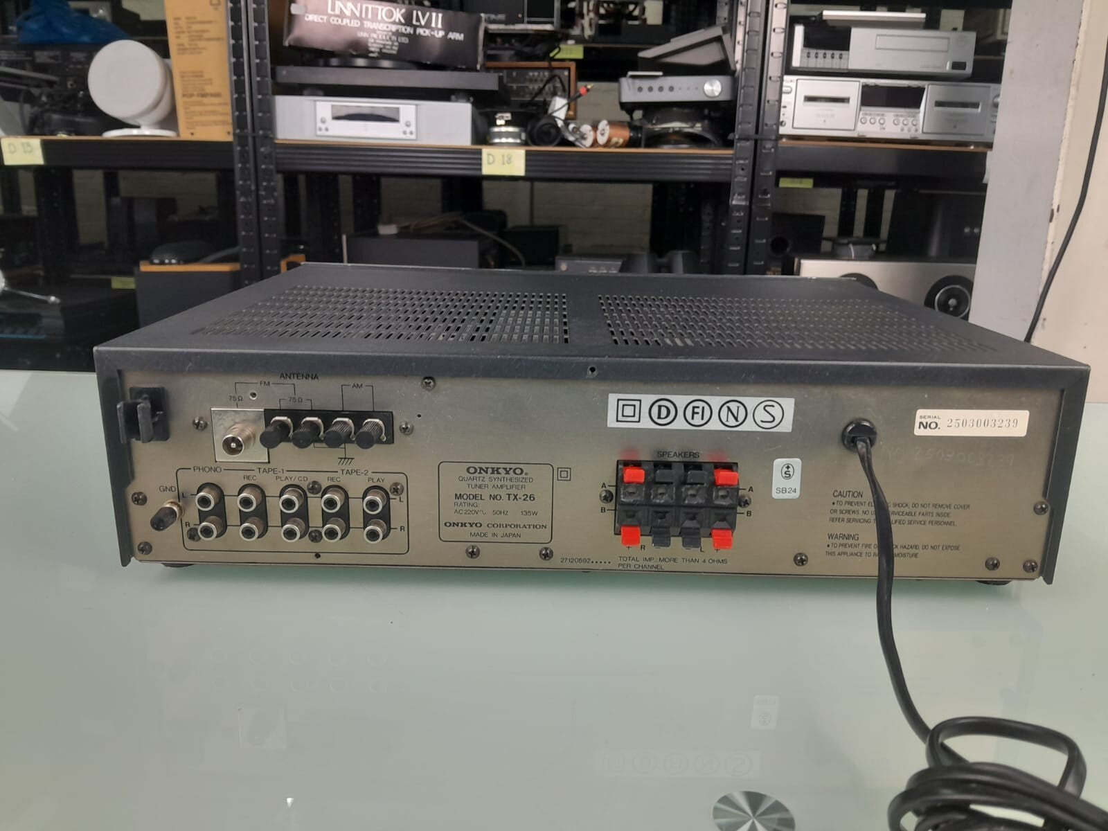 ONKYO TX 26 QUARTZ SYNTHESIZED TUNER AMPLIFIER