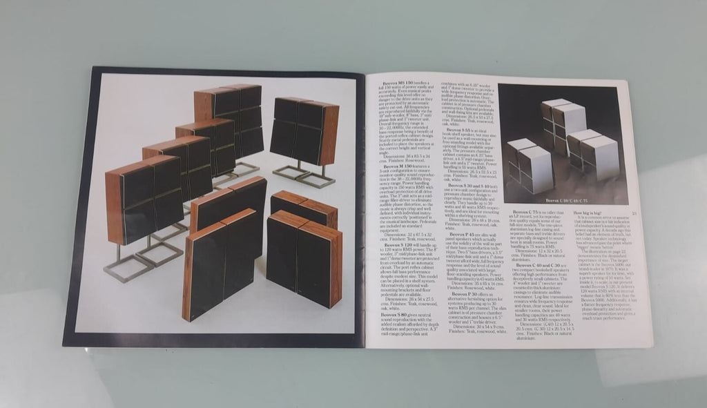 BANG & OLUFSEN B&O HIGH FIDELITY BROCHURE