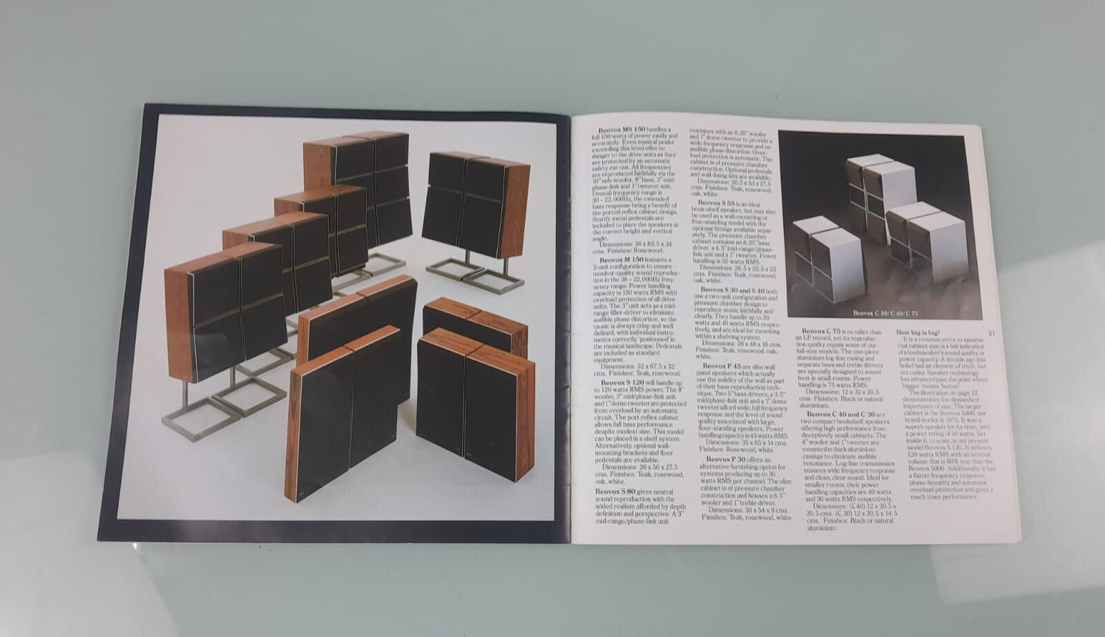 BANG & OLUFSEN B&O HIGH FIDELITY BROCHURE