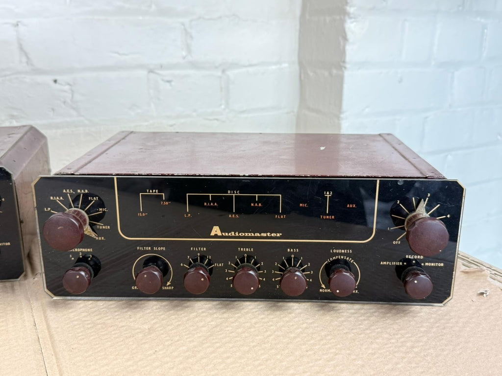 AUDIOMASTER TYPE 11A VALVE POWER AMPLIFIER PRE QUAD MONO BLOCKS