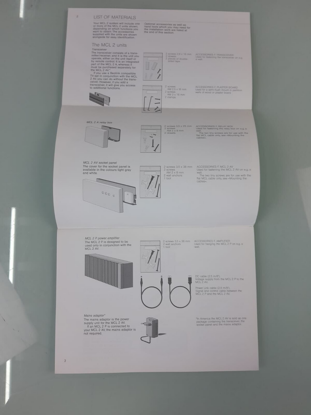 BANG & OLUFSEN B&O MASTER CONTROL LINK 2 INSTALLATION GUIDE