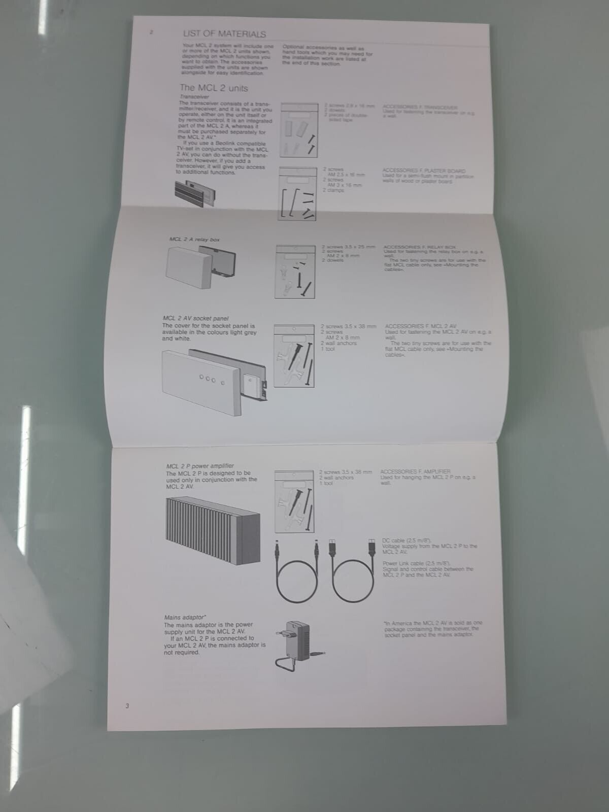BANG & OLUFSEN B&O MASTER CONTROL LINK 2 INSTALLATION GUIDE