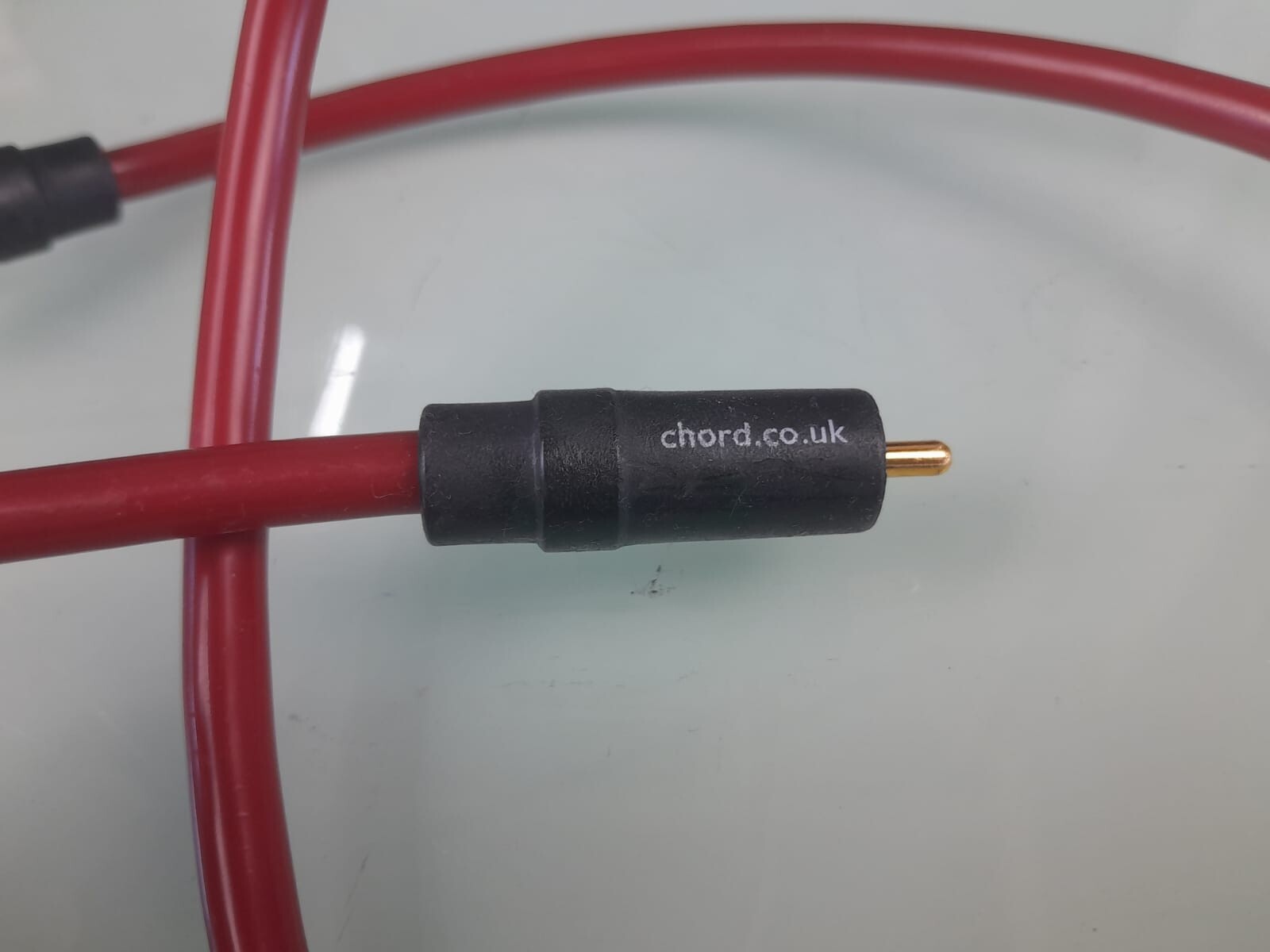 THE CHORD COMPANY CRIMSON VEE RCA INTERCONNECTS CABLES