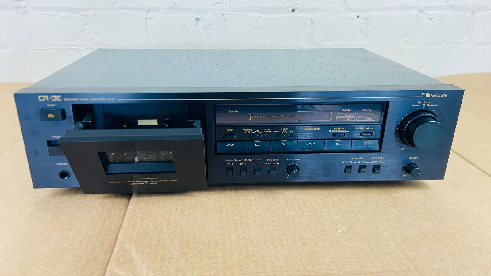 SERVICED NAKAMICHI CR 3E DISCRETE HEAD CASSETTE DECK