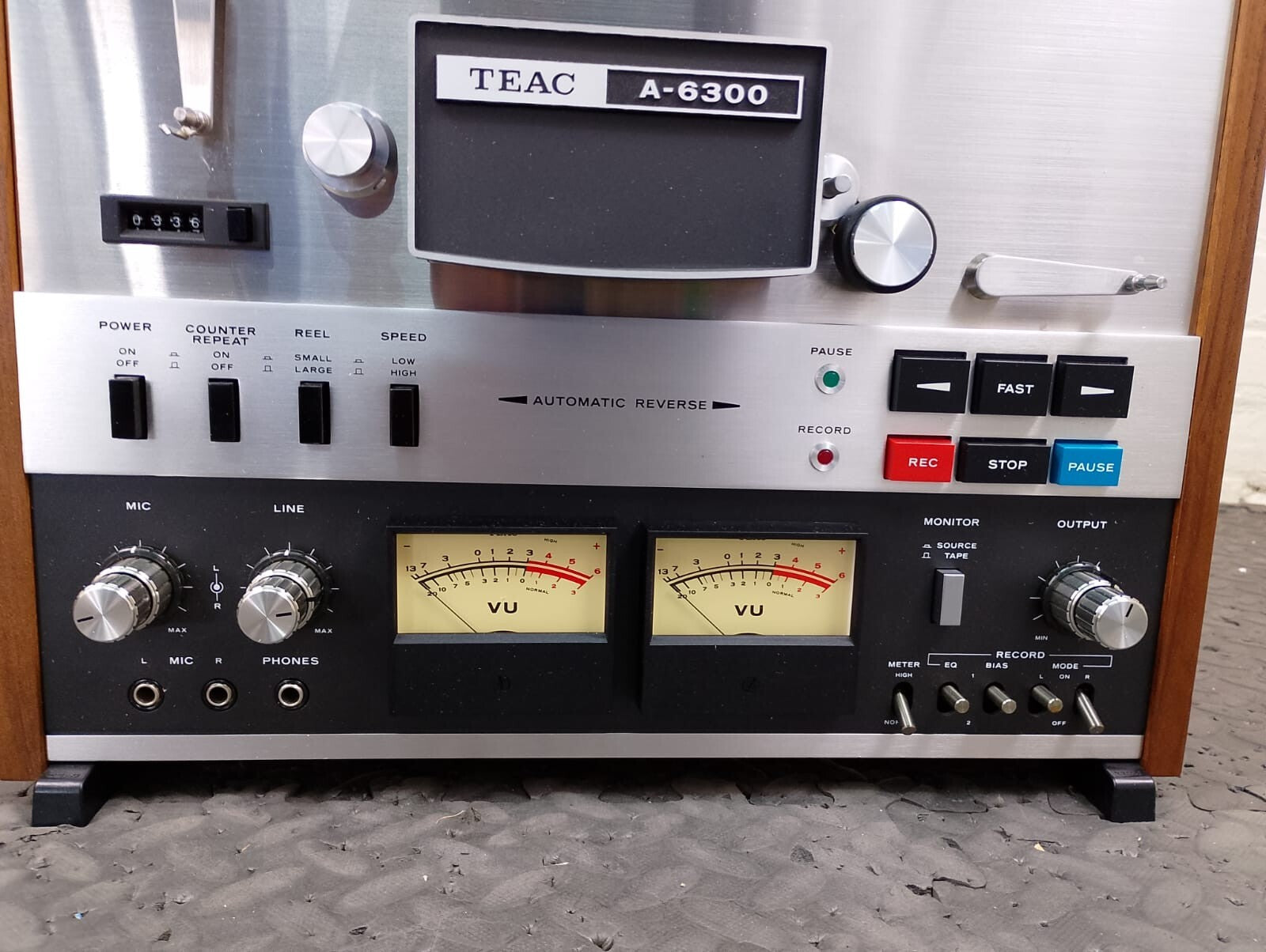 SERVICED TEAC A 6300 STEREO REEL TO REEL DECK