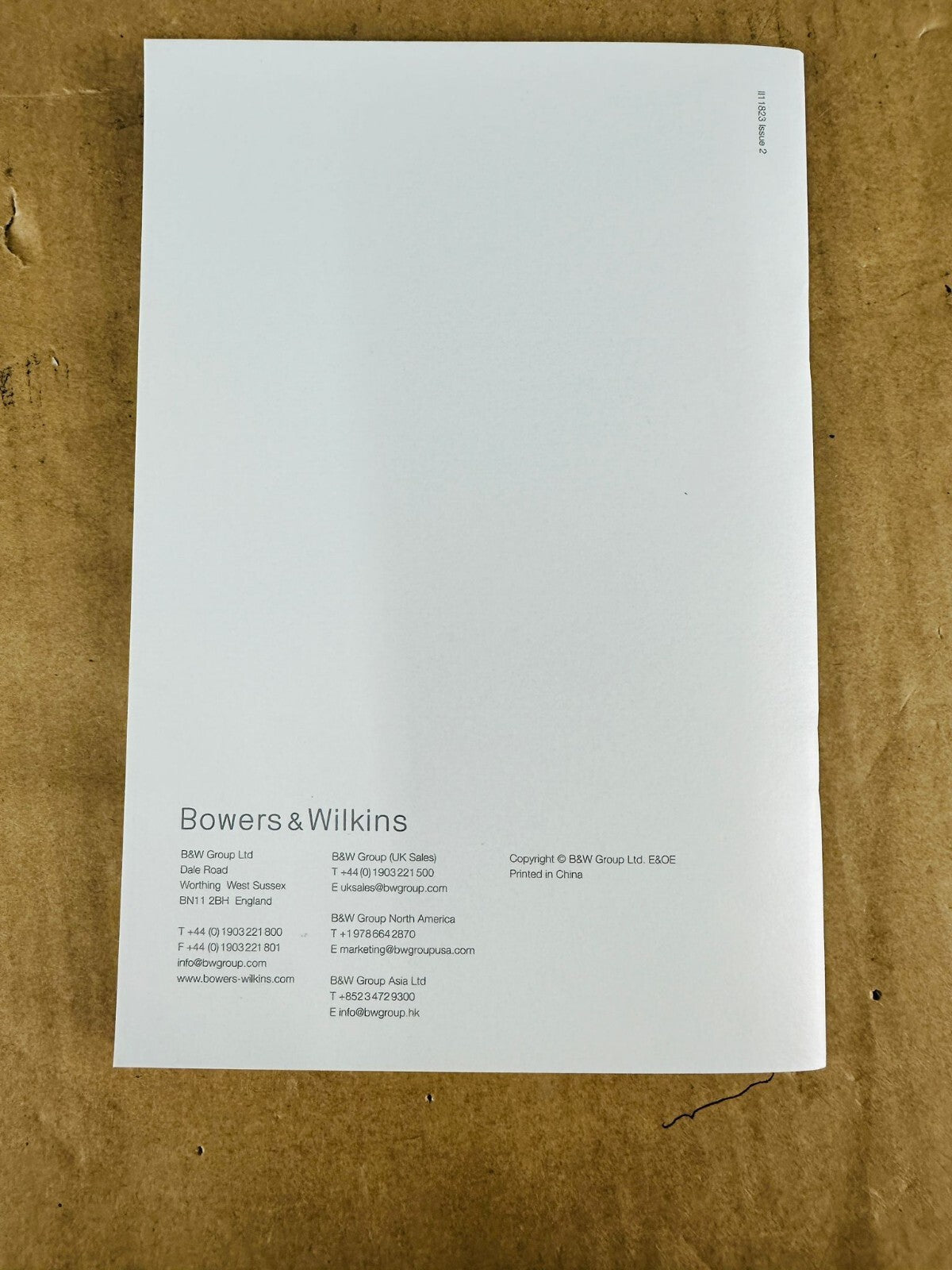 Bowers & Wilkins B&W CM Series CM8 CM9 Manual #002