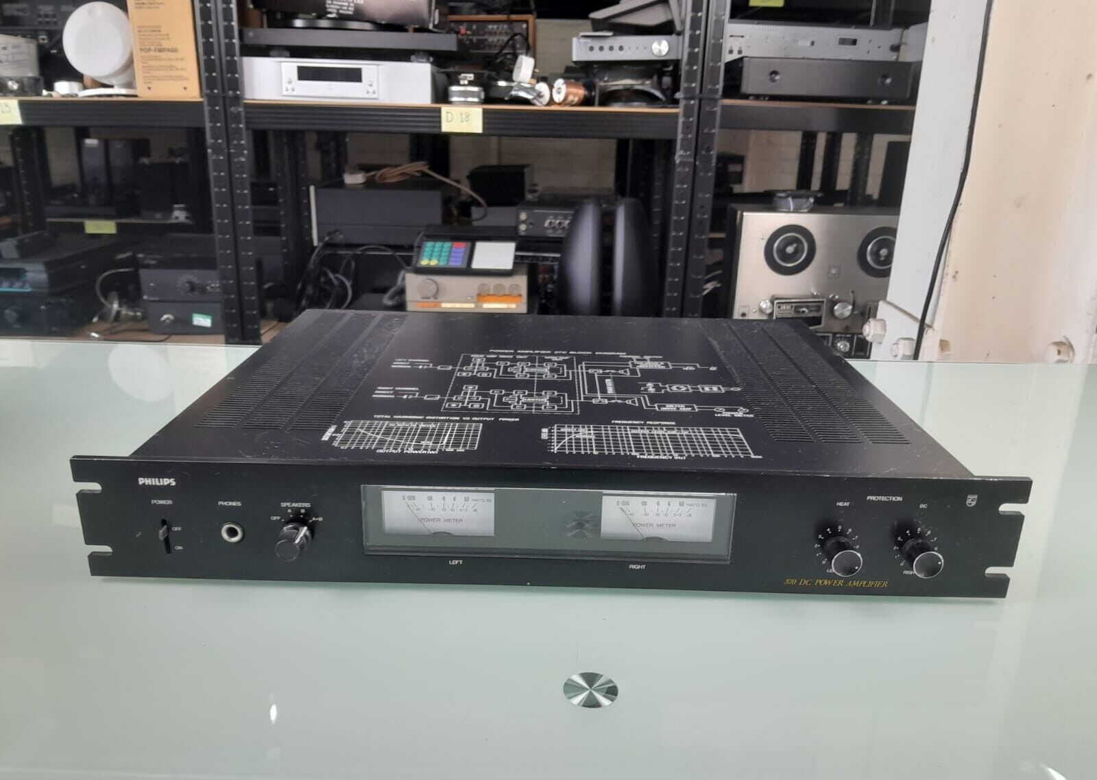 PHILIPS 370 DC POWER AMPLIFIER 22AH370 BLACK TULIP