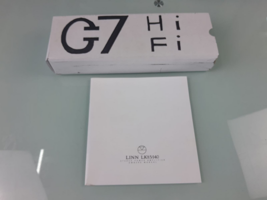 LINN LK85 / 140 STEREO POWER AMPLIFIER OWNERS MANUAL