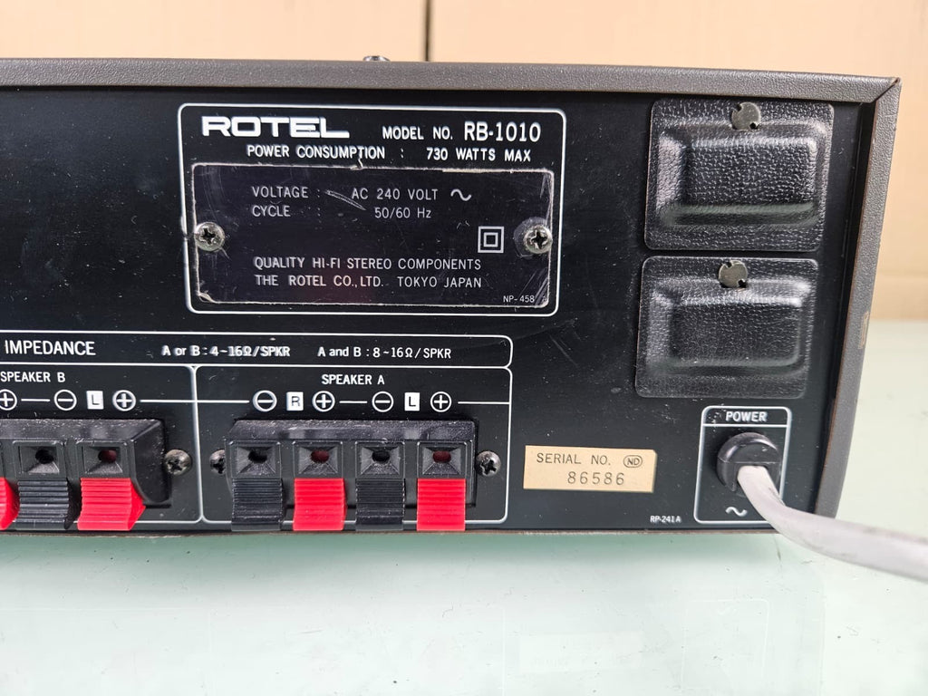 ROTEL RB 1010 STEREO DC POWER AMPLIFIER