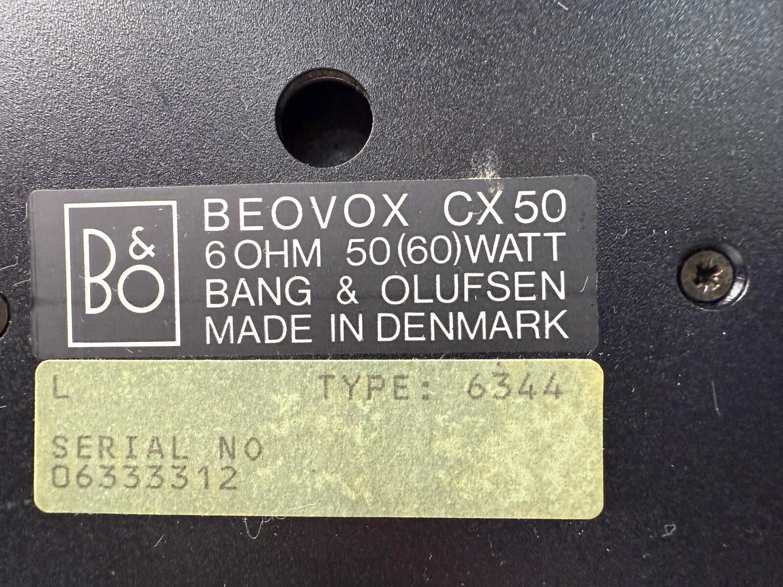 B&O BANG & OLUFSEN BEOVOX CX50 SPEAKERS #002
