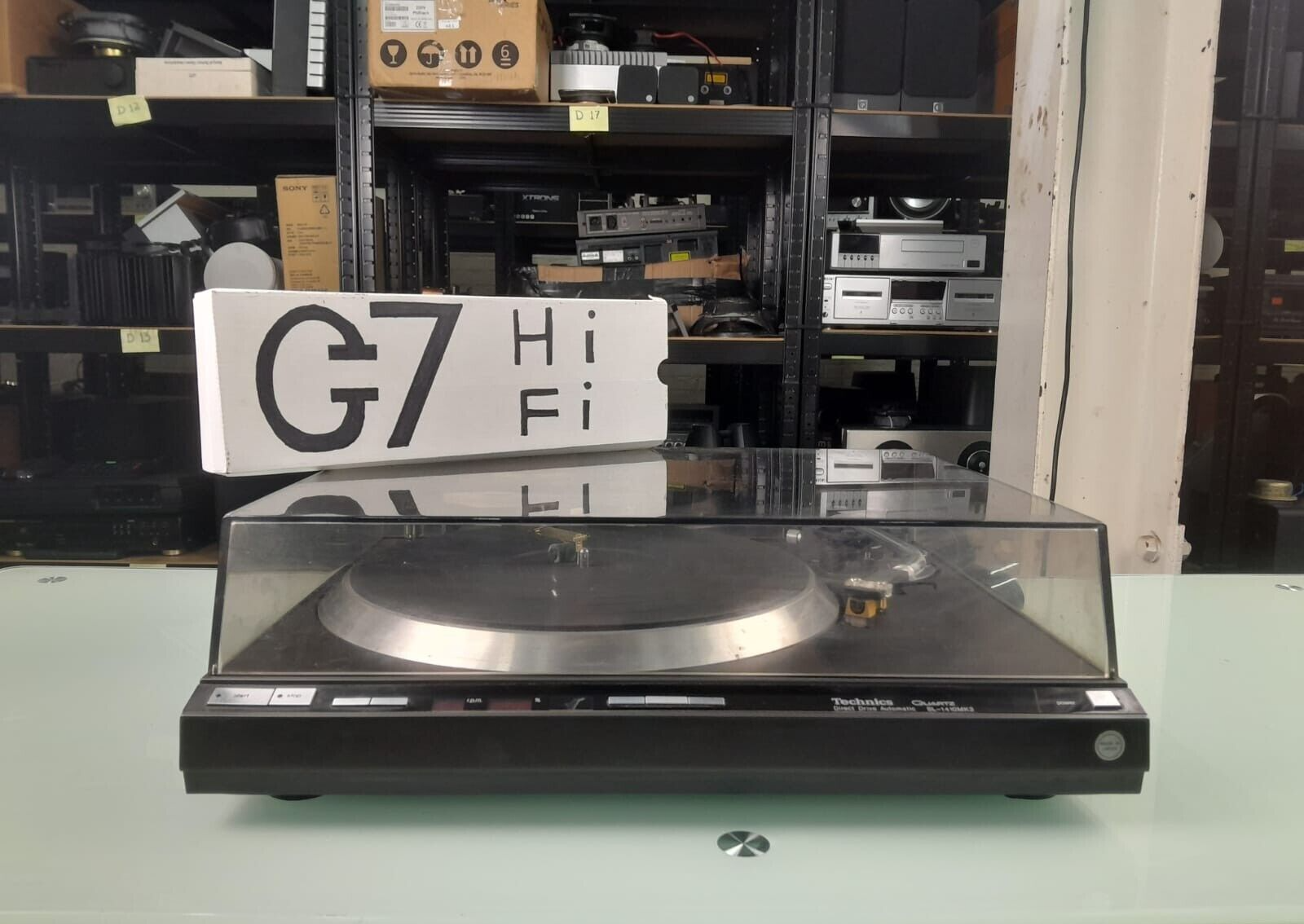 TECHNICS SL 1410 MK2 AUDIO TECHNICA QUARTZ DIRECT DRIVE AUTOMATIC TURNTABLE