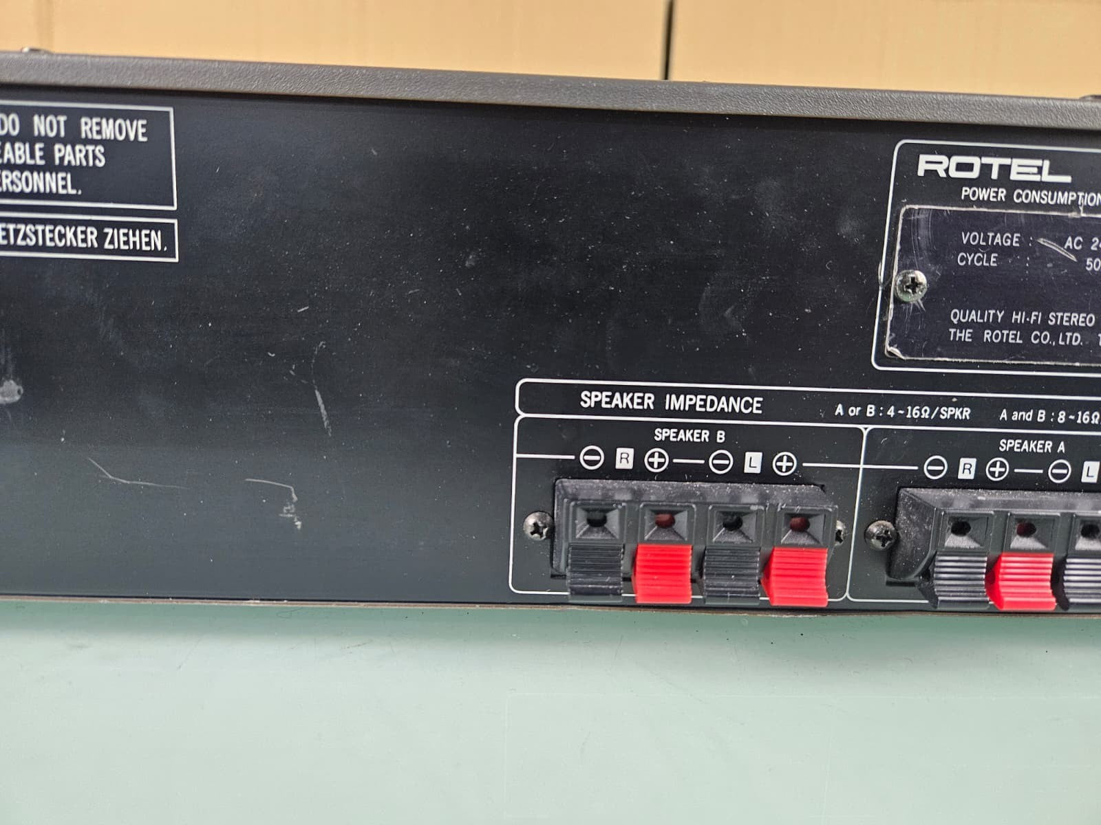ROTEL RB 1010 STEREO DC POWER AMPLIFIER