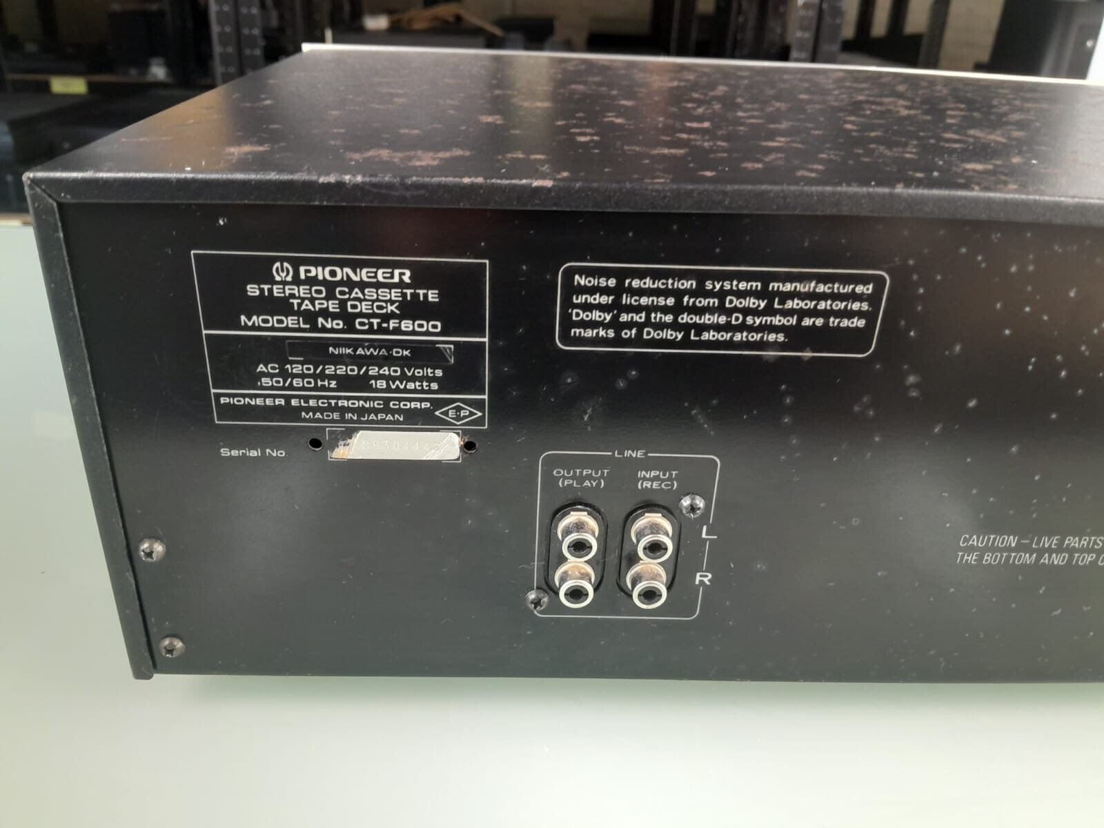 PIONEER CT F600 STEREO CASSETTE TAPE DECK #003