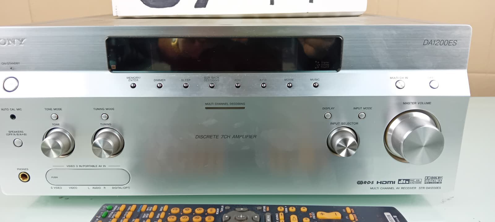 SONY STR DA1200ES MULTI CHANNEL AV RECEIVER WITH REMOTE