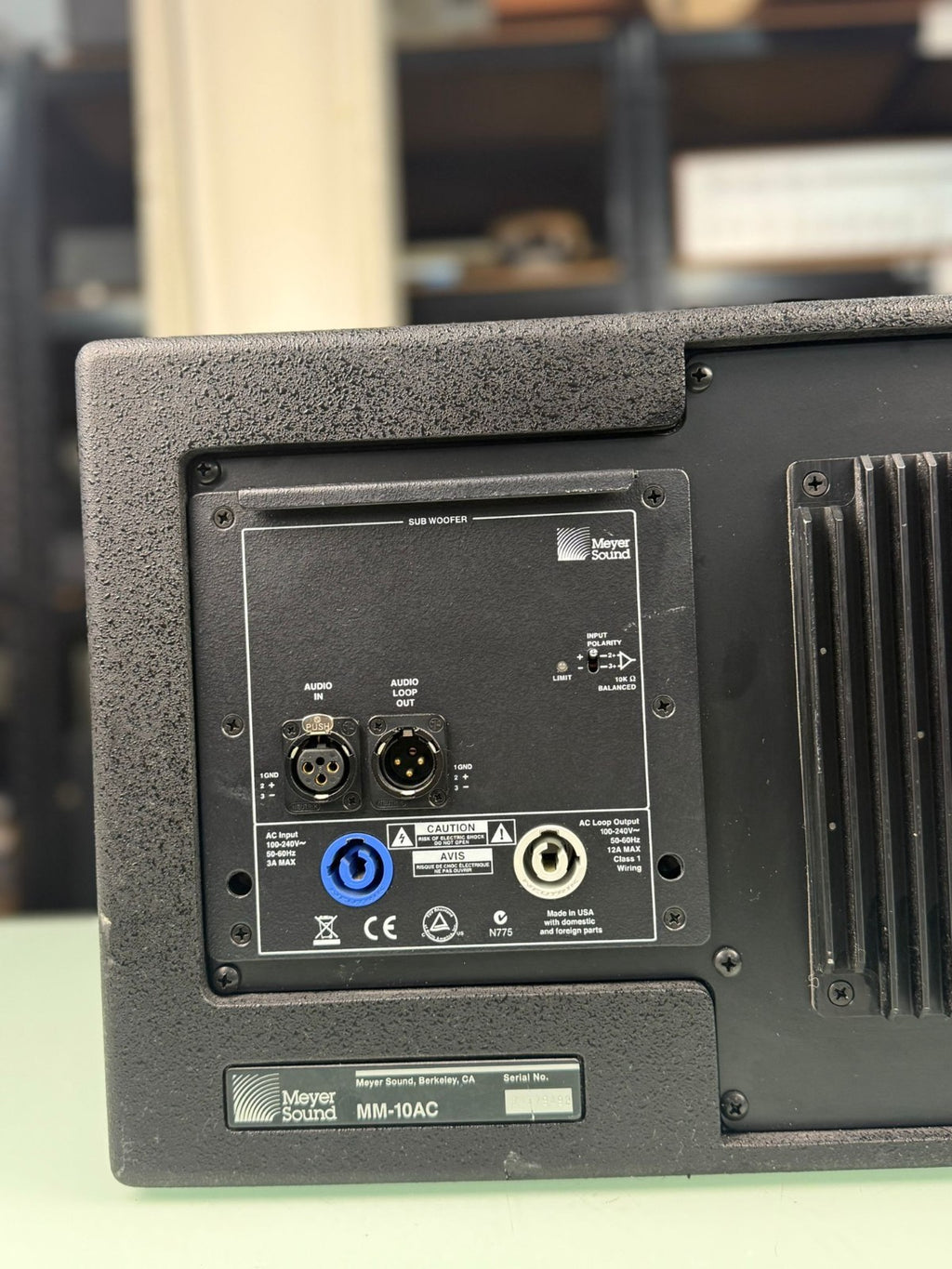 MEYER SOUND MM 10AC SUBWOOFER