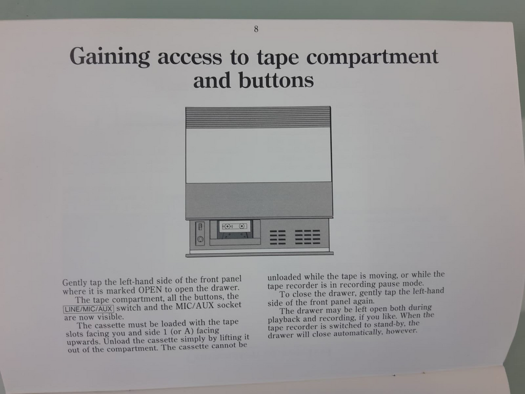 BANG & OLUFSEN B&O BEOCORD 5500 OWNER'S MANUAL