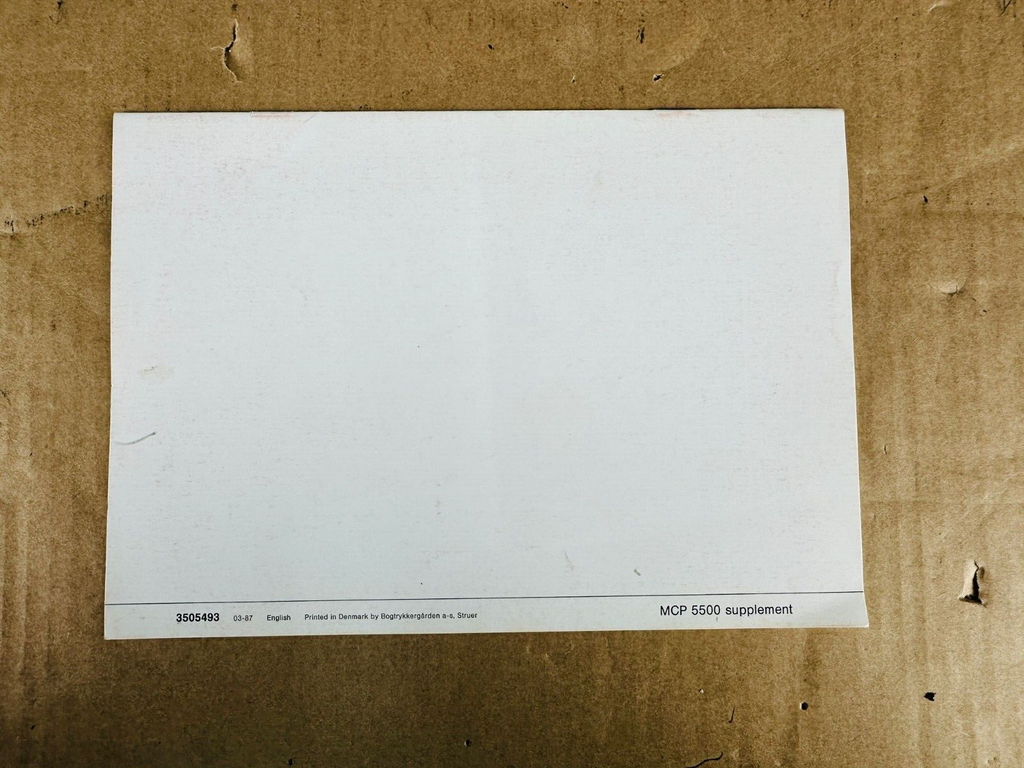 Bang & Olufsen B&O 5500 Master Control Panel Manual #002