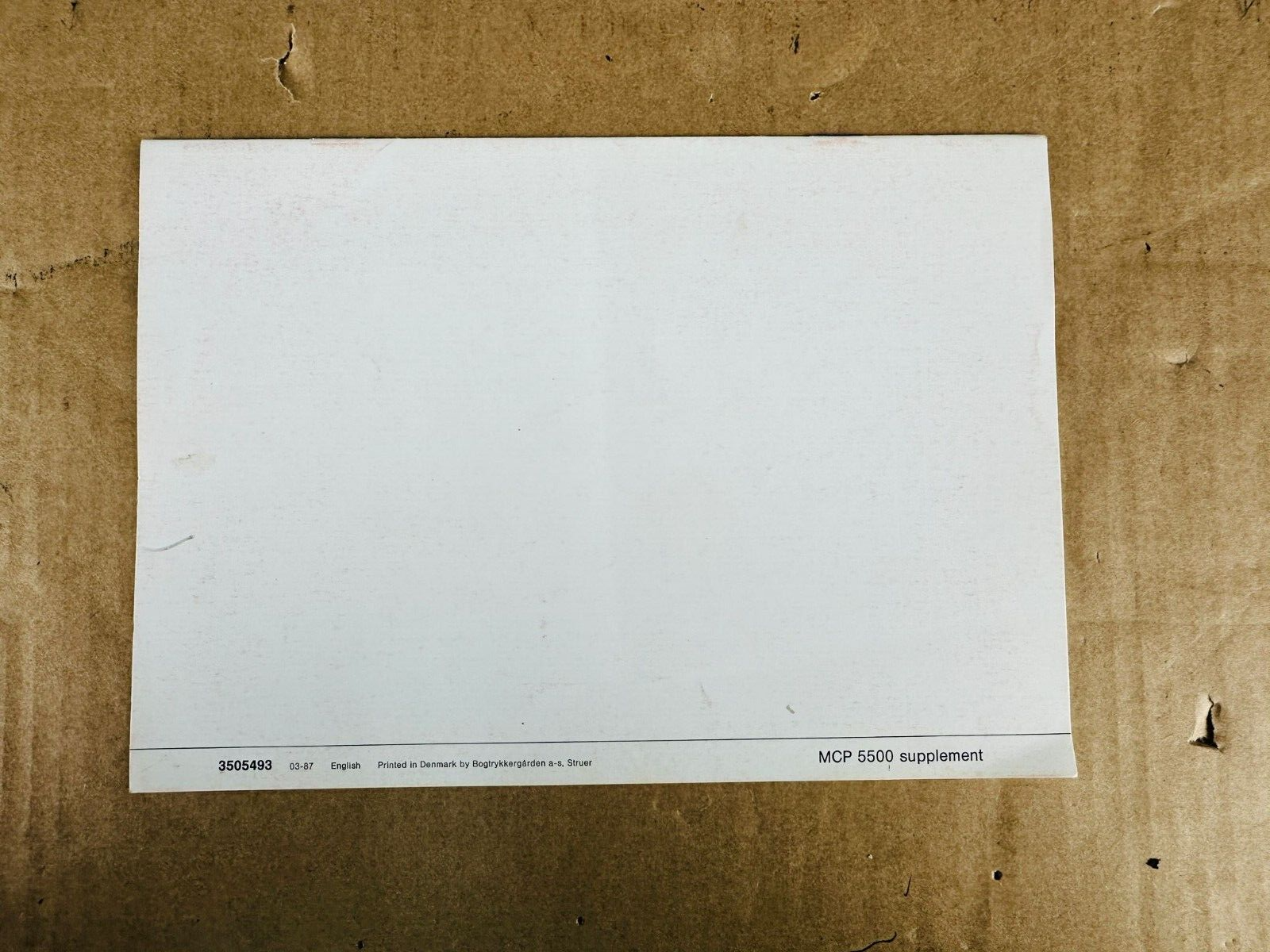 Bang & Olufsen B&O 5500 Master Control Panel Manual #002