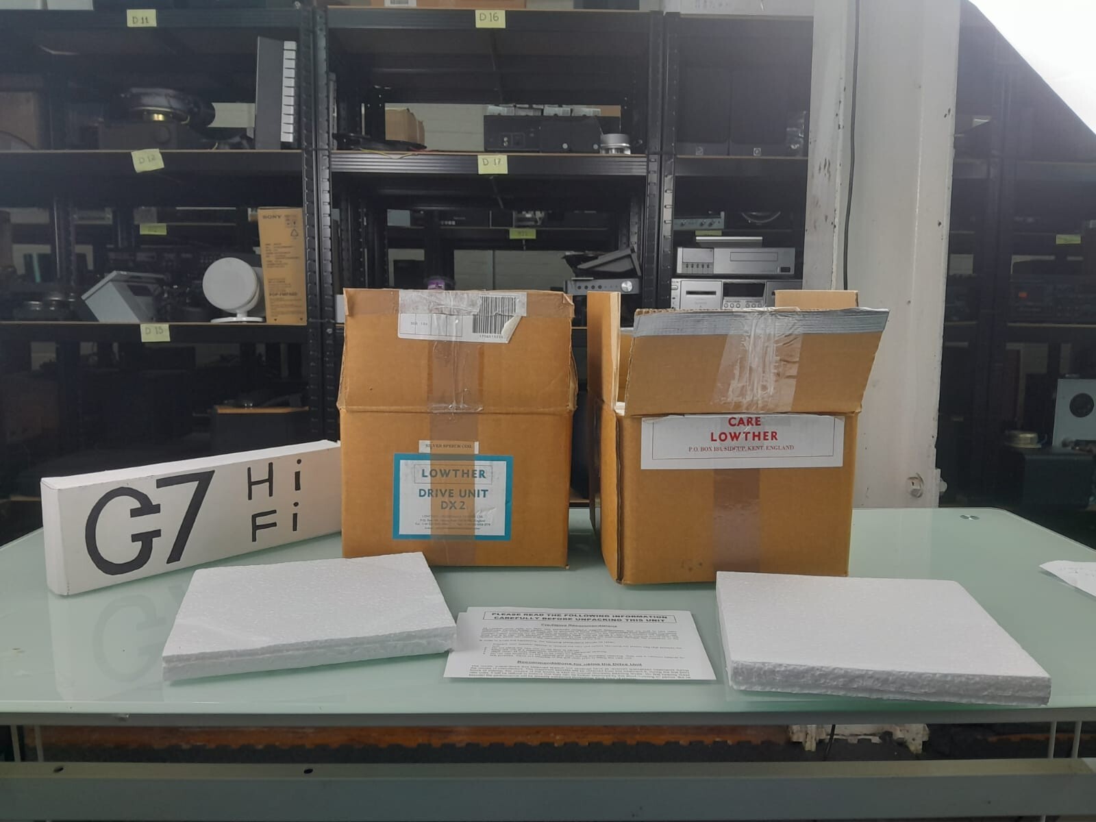 ORIGINAL LOWTHER PM6A AND DX2 EMPTY BOXES