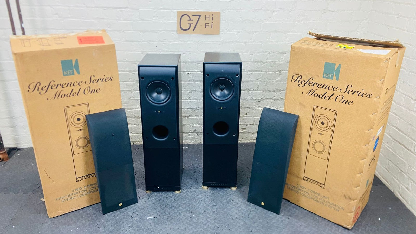 KEF MODEL ONE REFERENCE SERIES FLOOR STANDING SPEAKERS